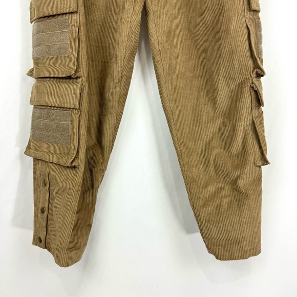 ASPARAGUS NEW $440 MENS SZ S MULTI POCKETS CARGO PANTS BROWN Y2K ARMY MILITARY - Picture 9 of 16